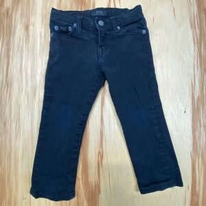 Polo Ralph Lauren‎ Hampton Straight Black Jeans 2T Denim